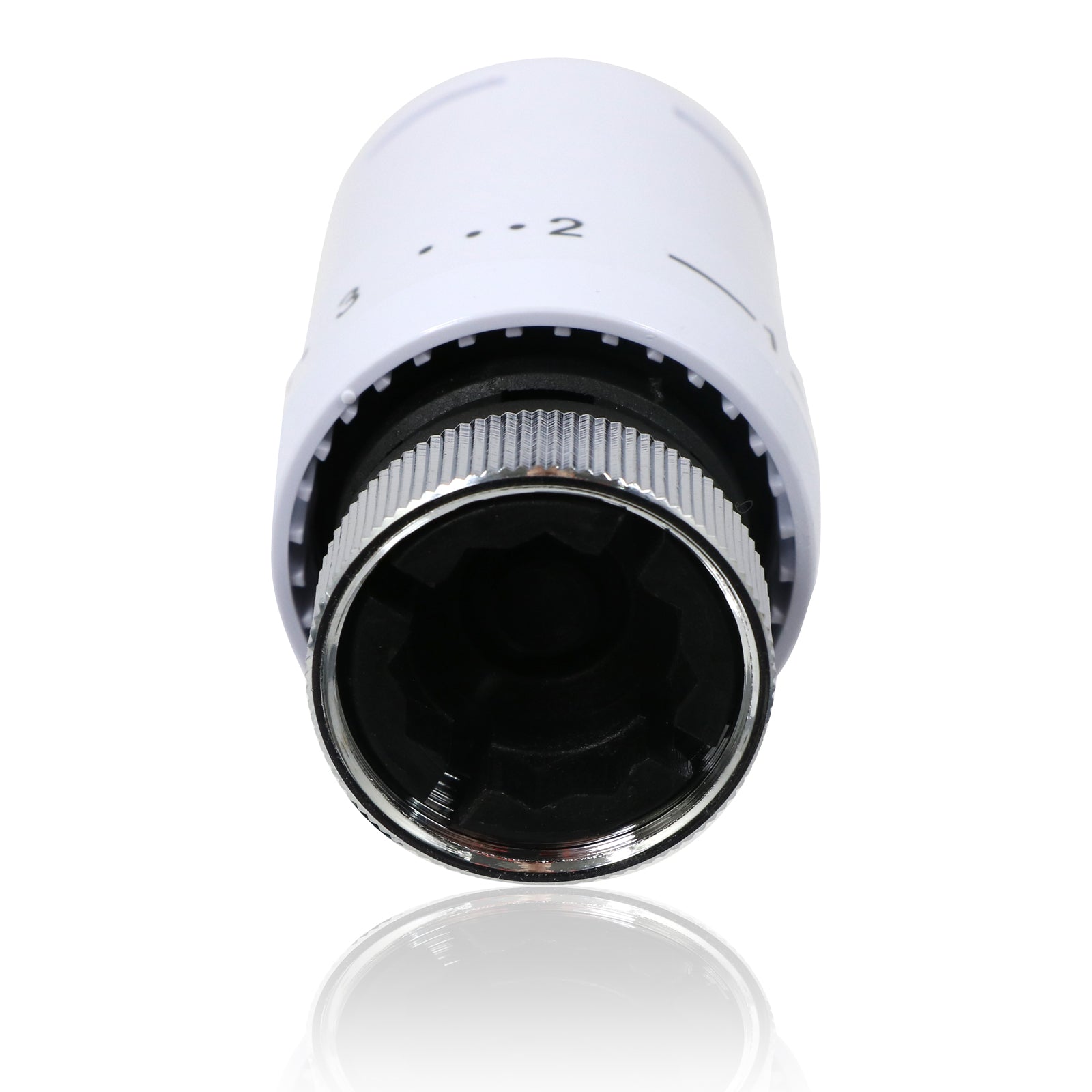 TOWER Thermostatic Radiator Valve Set Angled Lockshield 10-15mm TRV Head White