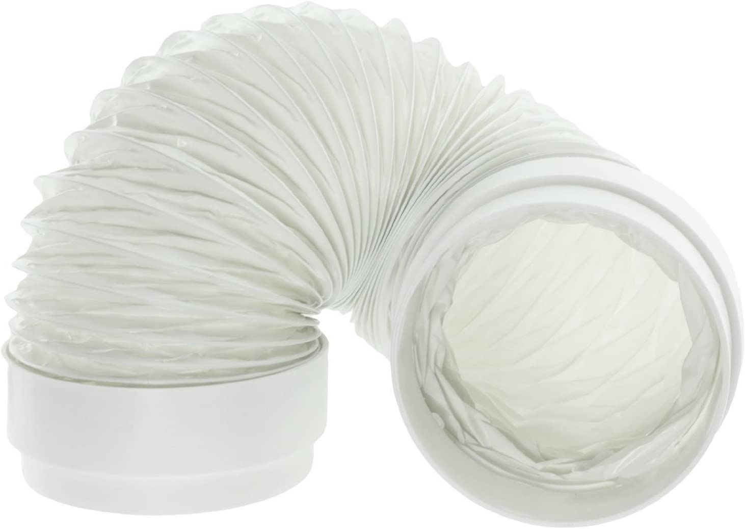 Universal Cooker Hood External Kitchen Fan Wall Vent Cover Kit (White, 4" / 102mm)