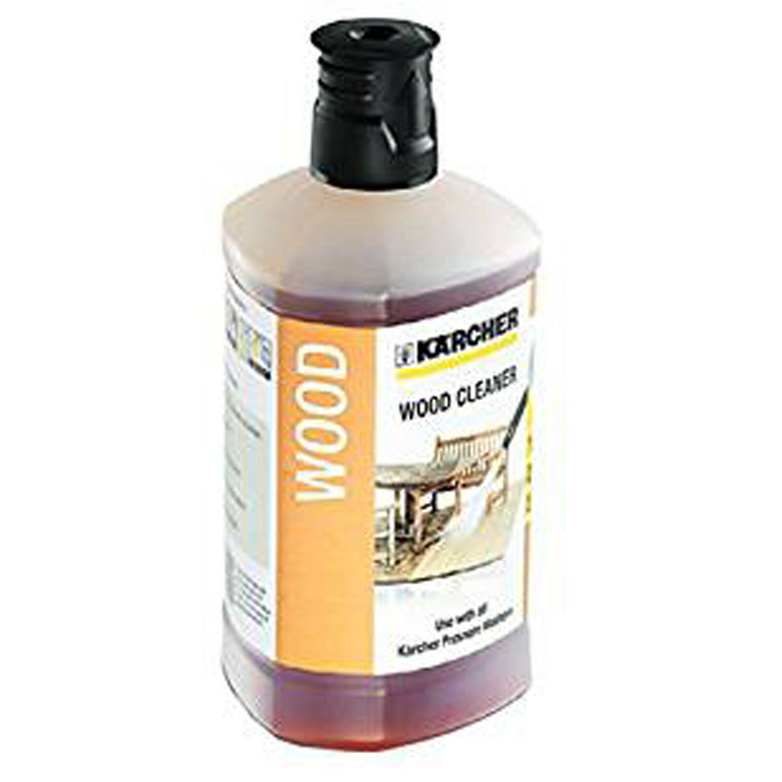 Karcher 3 in 1 Wood / Decking Pressure Washer Cleaning Detergent (1 Litre Bottle) 6.295-757.0 / 62957570