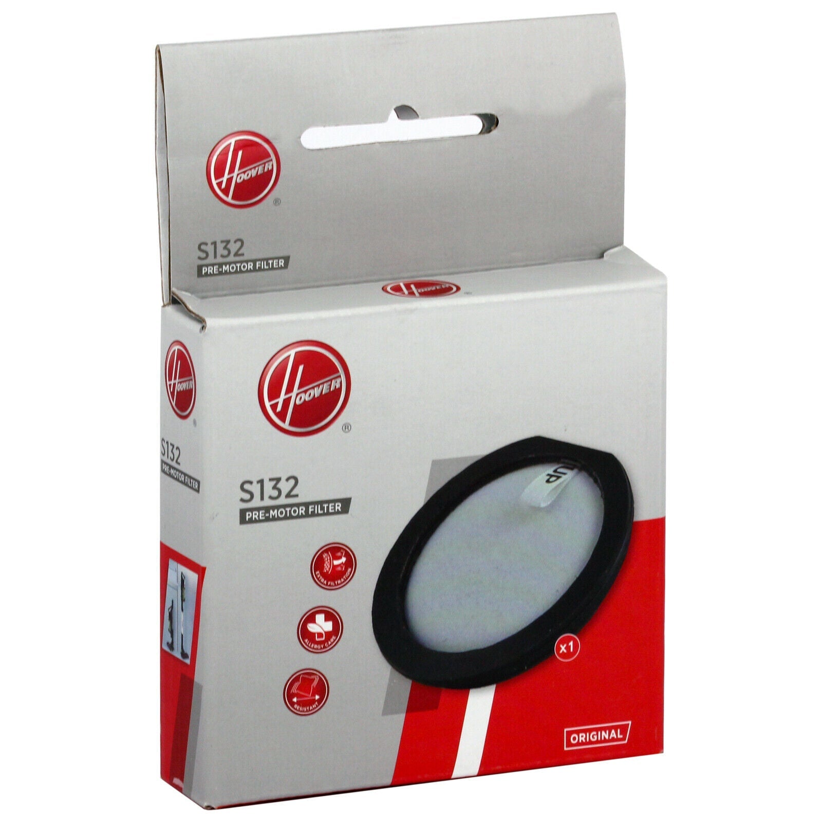 HOOVER S132 Vacuum Cleaner Filter Pre Motor Washable EPA H-Free 500 Series