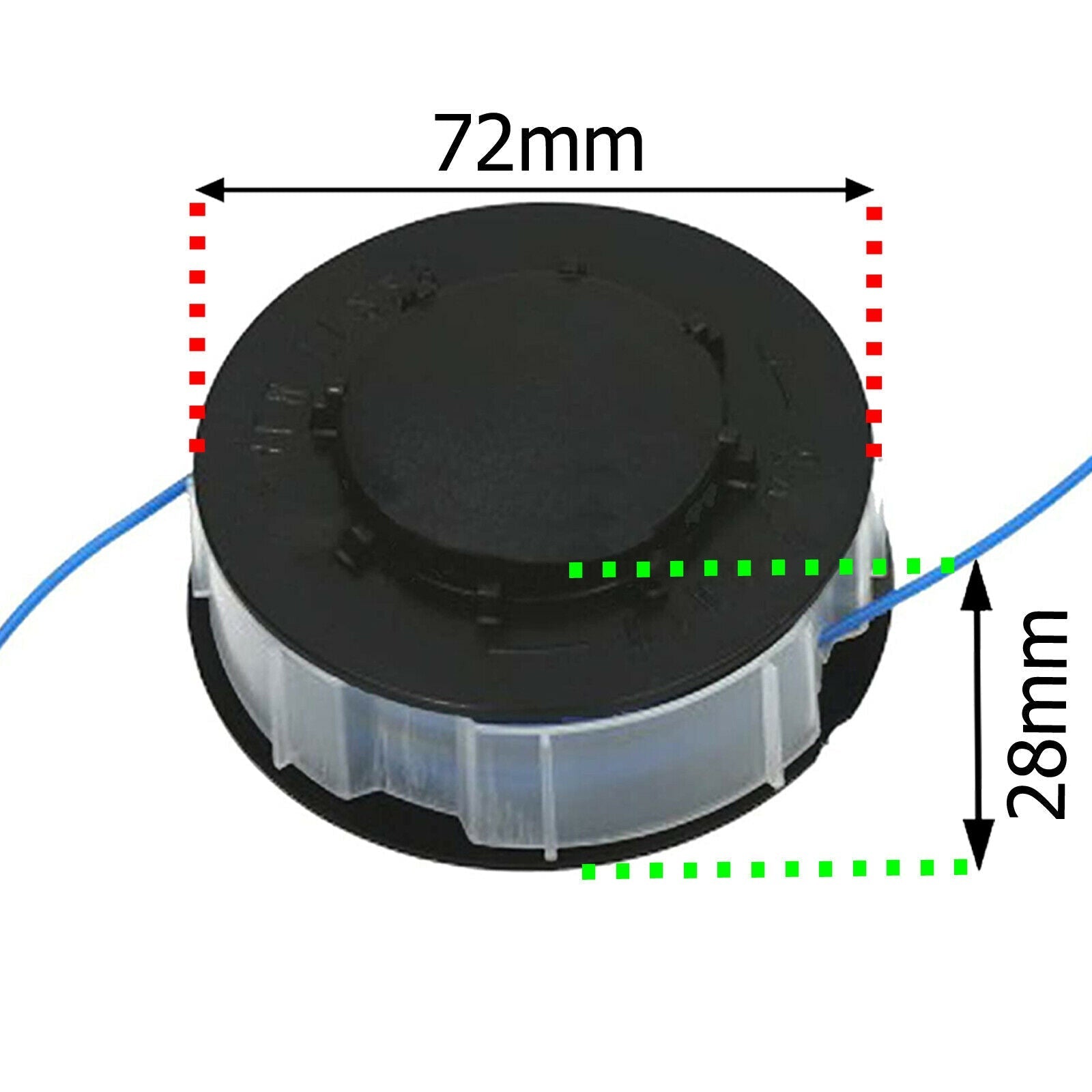 9m Twin Line & Spool for GARDENLINE GLR451 Strimmer Trimmer x 2