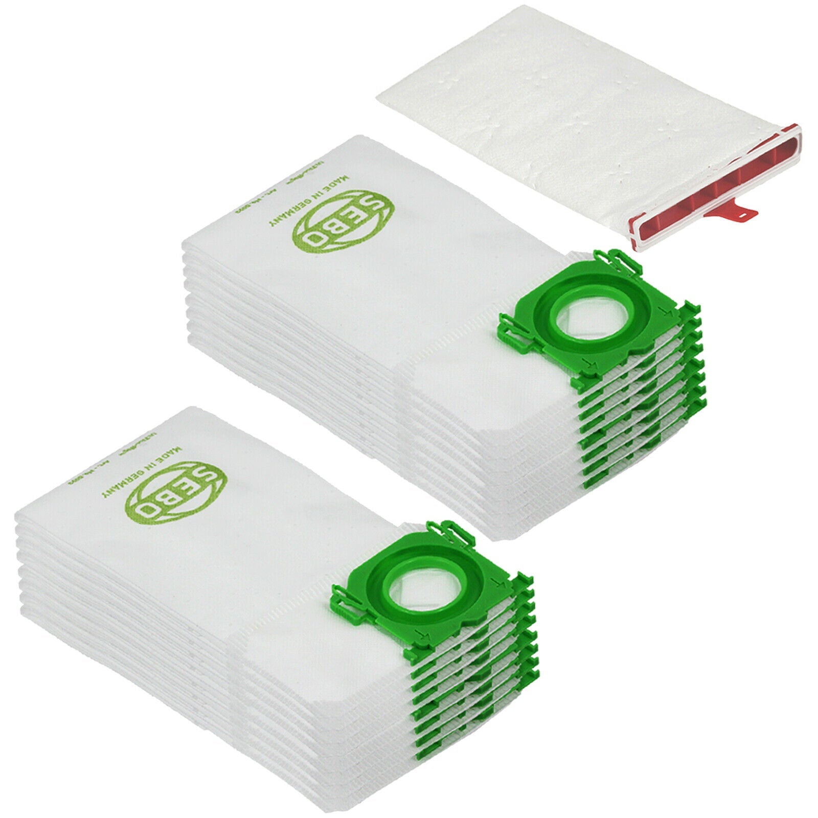 SEBO Exhaust Micro Filter + 16 Bags X7 X8 AUTOMATIC Upright Vacuum 52038ER 5093ER