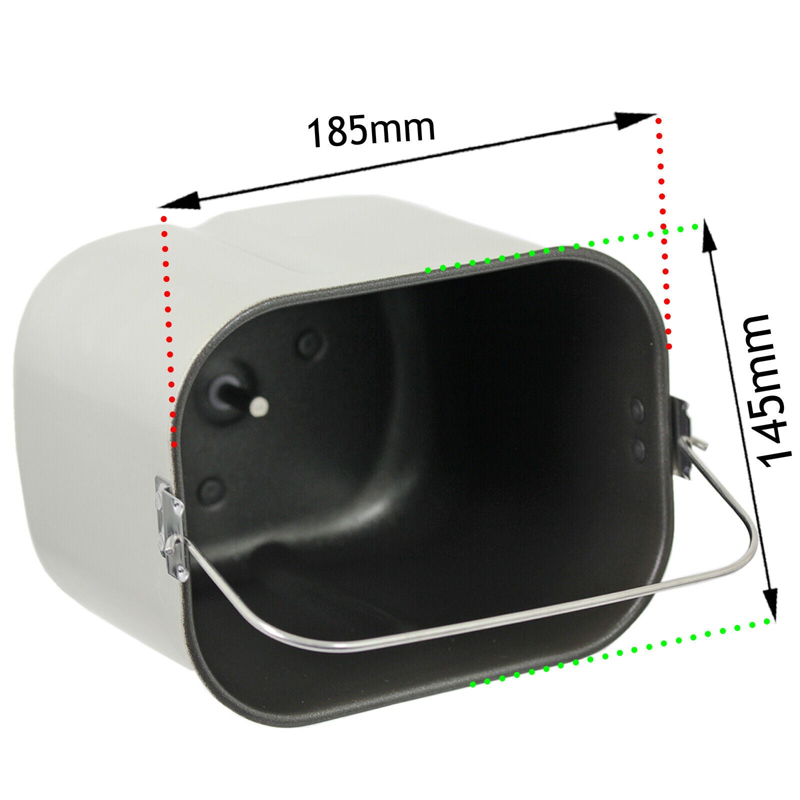 Baking Pan for MORPHY RICHARDS Breadmaker + Kneading Blade Arm 48319 48320 48321