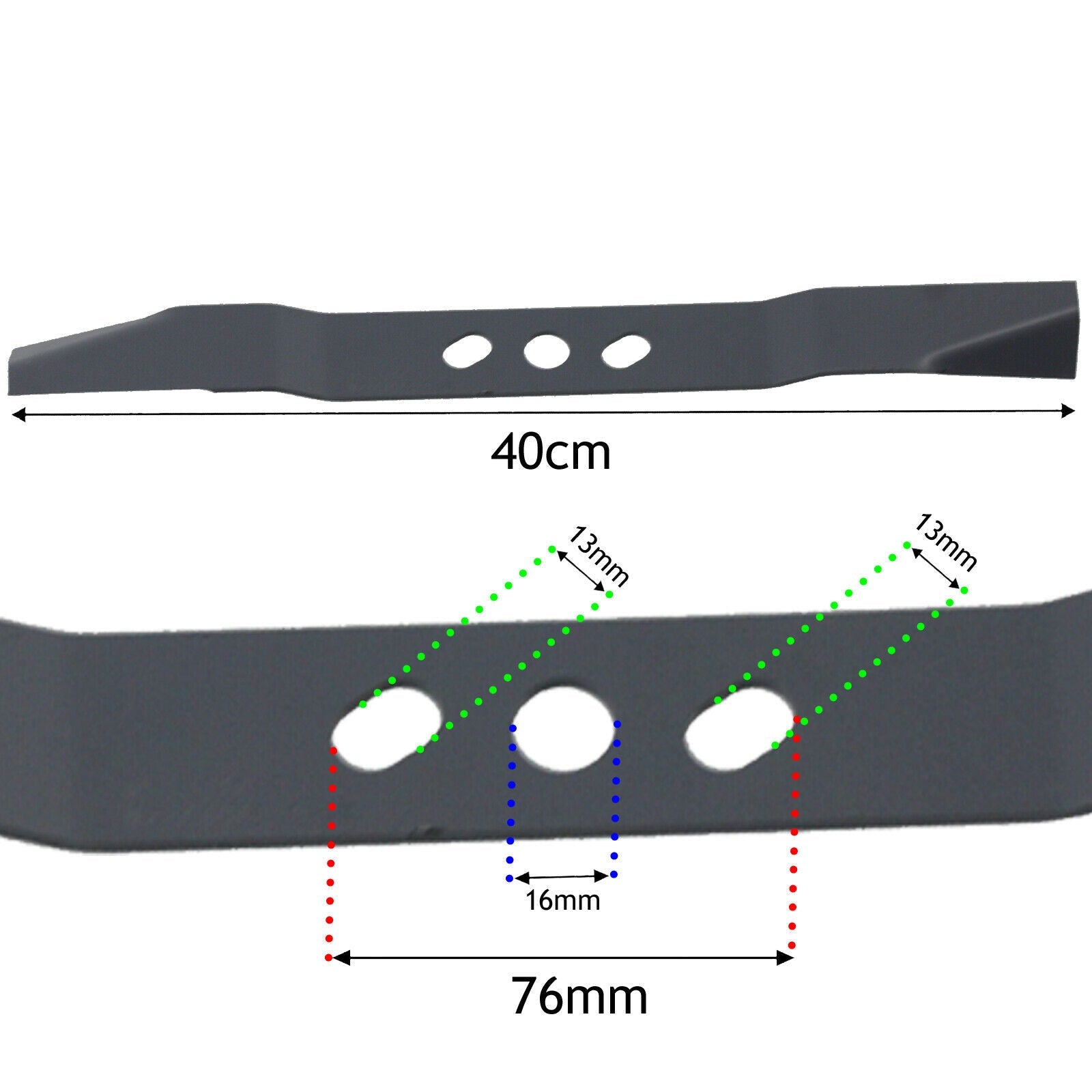 Metal Blade for B&Q FPLMP99 2015 Lawnmower Mower 40cm
