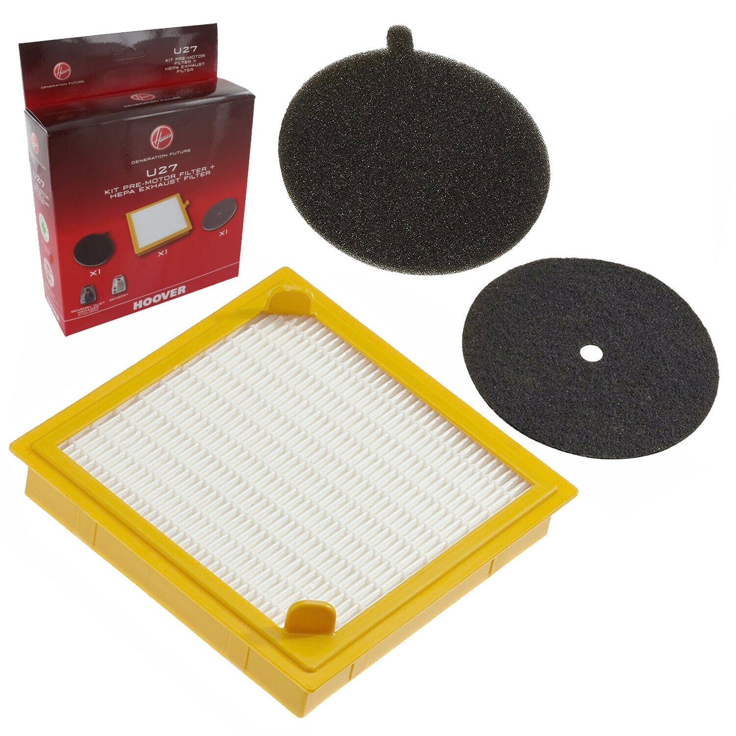 Hoover Candy Vacuum Cleaner U27 HEPA Filter Washable Pre Motor 09205469