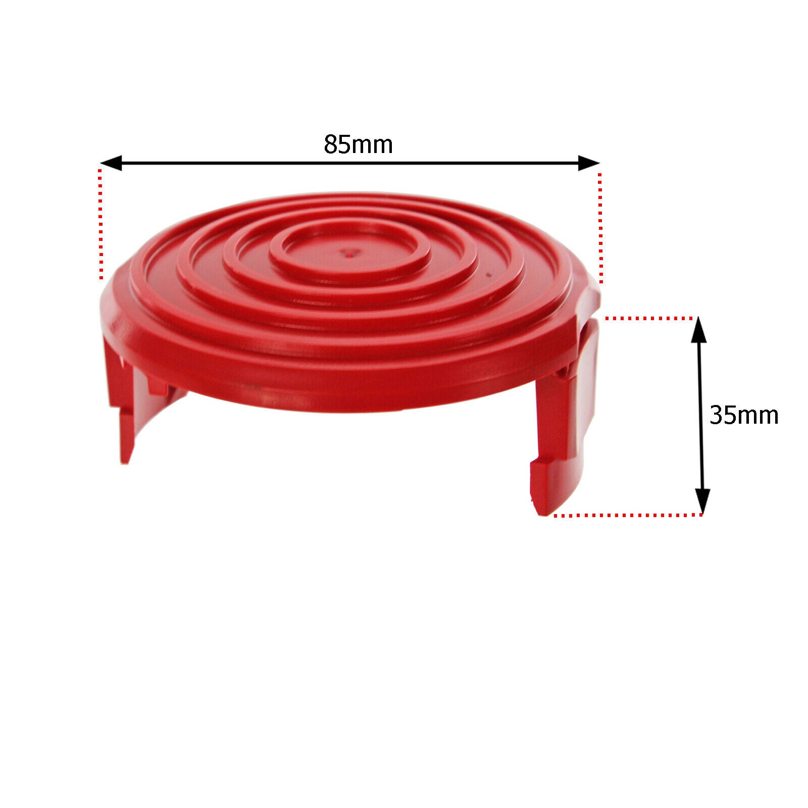 Dual Strimmer Line Spool Head Base Cover Cap for QUALCAST GT25 GGT3503 GGT350A1 x 2