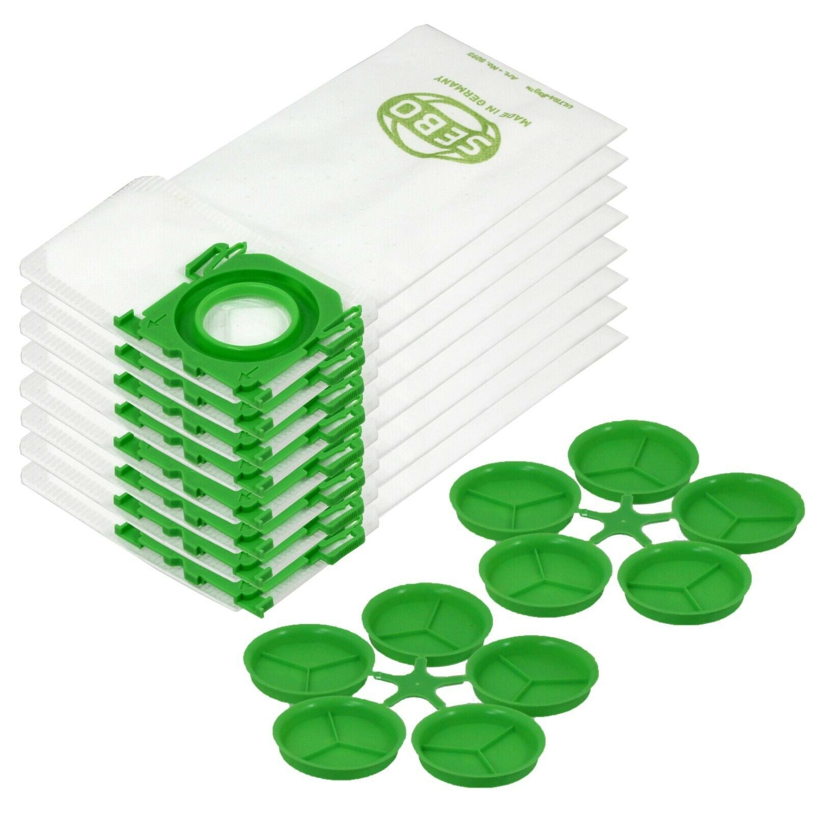 SEBO Exhaust Micro Filter + 8 Bags X7 X8 AUTOMATIC Upright Vacuum 52038ER 5093ER