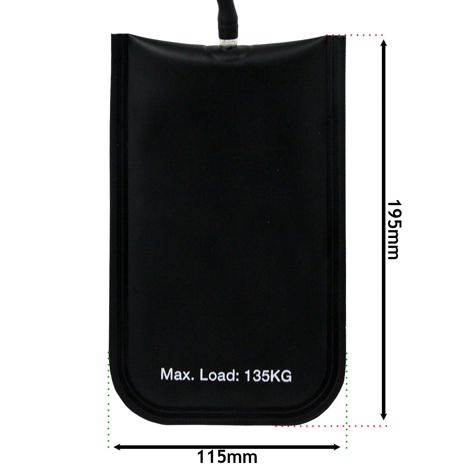 195mm x 115mm Max Load 135KG