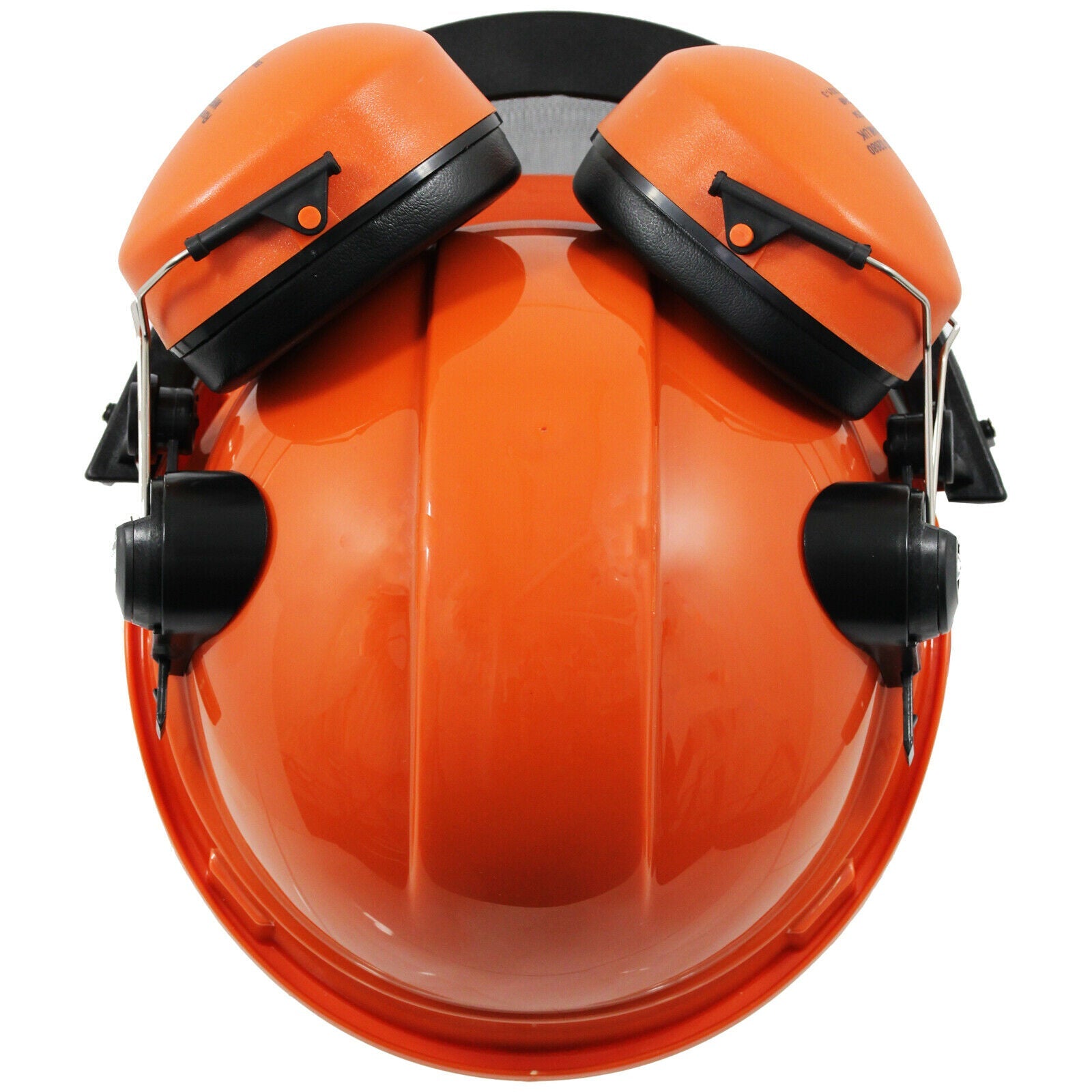 Chainsaw Safety Helmet with Mesh Visor Ear Muffs Orange