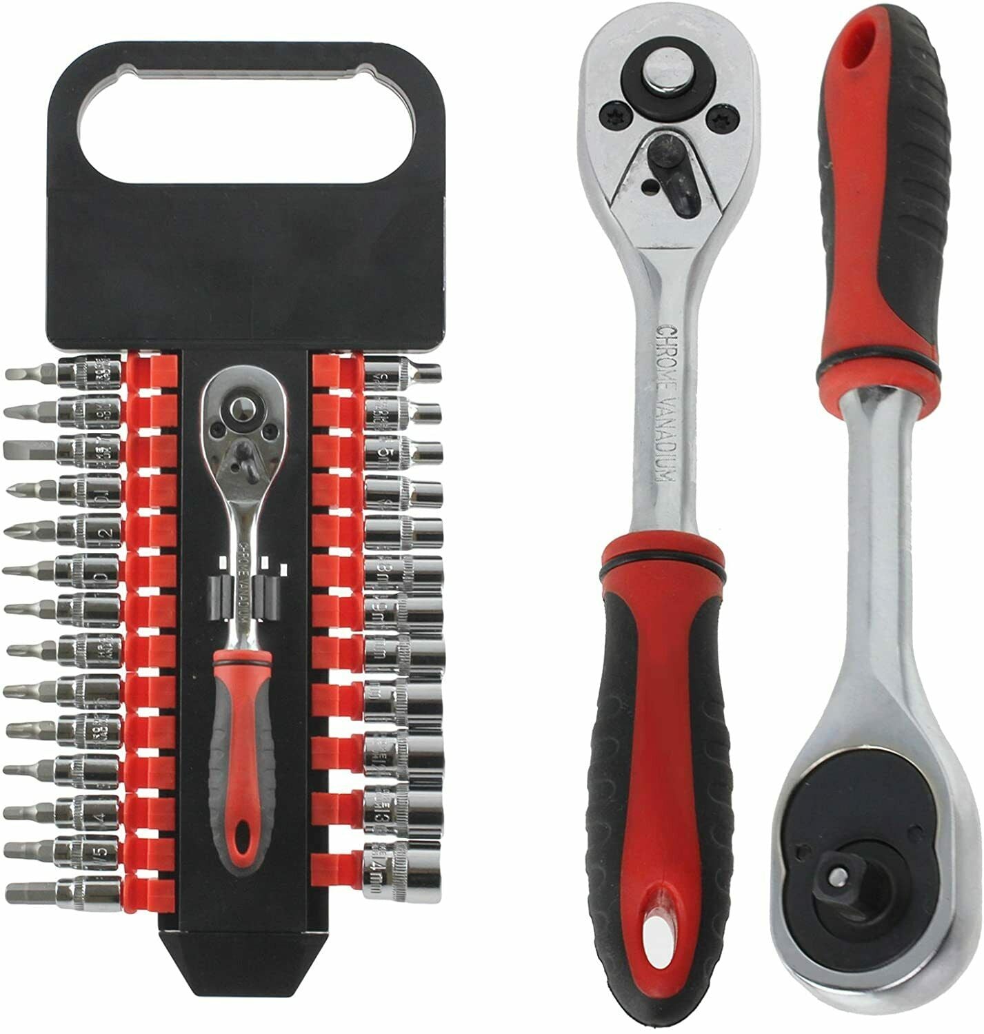 Screwdriver Set Tool Kit Ratchet Wrench Socket Driver Tool Belt Precision 48 Pce