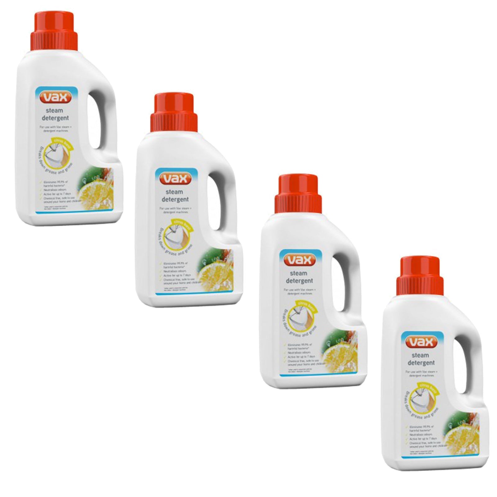 Vax Steam Mop Steam Detergent - 500ml - 1-9-131627-01 - 1913162701 (4 x Bottles)