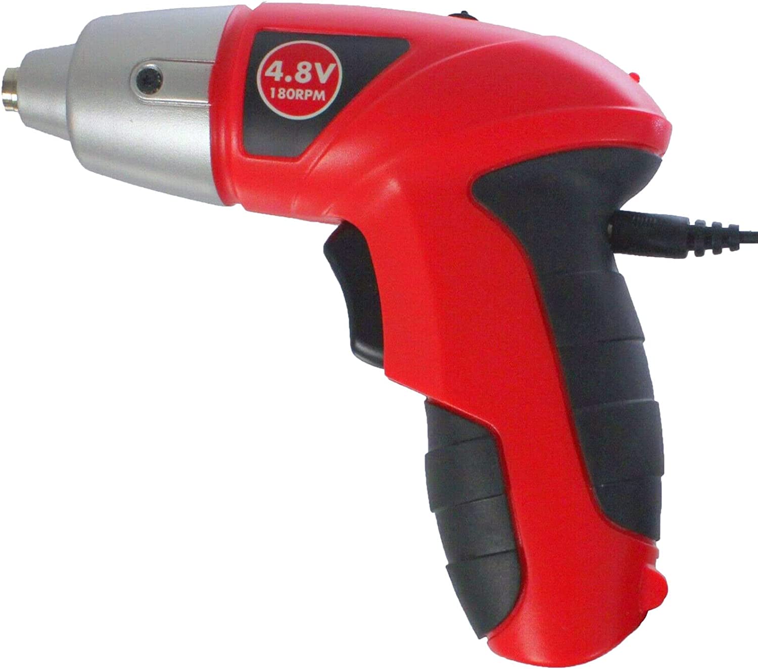 SPARES2GO 4.8v Cordless Rechargeable Electric Screwdriver Combi Drill & Bit Set