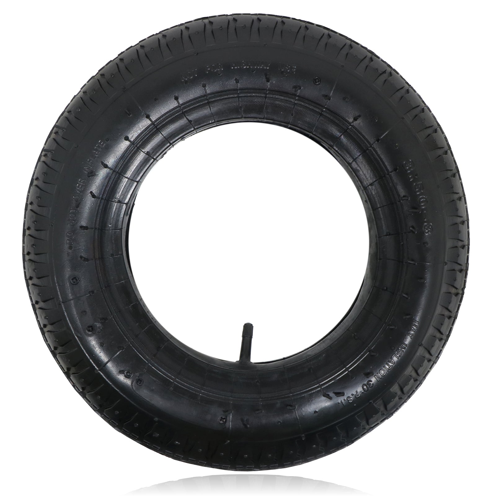 Wheelbarrow Wheel Tyre and Inner Tube - 3.50-8, 35PSi (Pack of 2 Tyres)