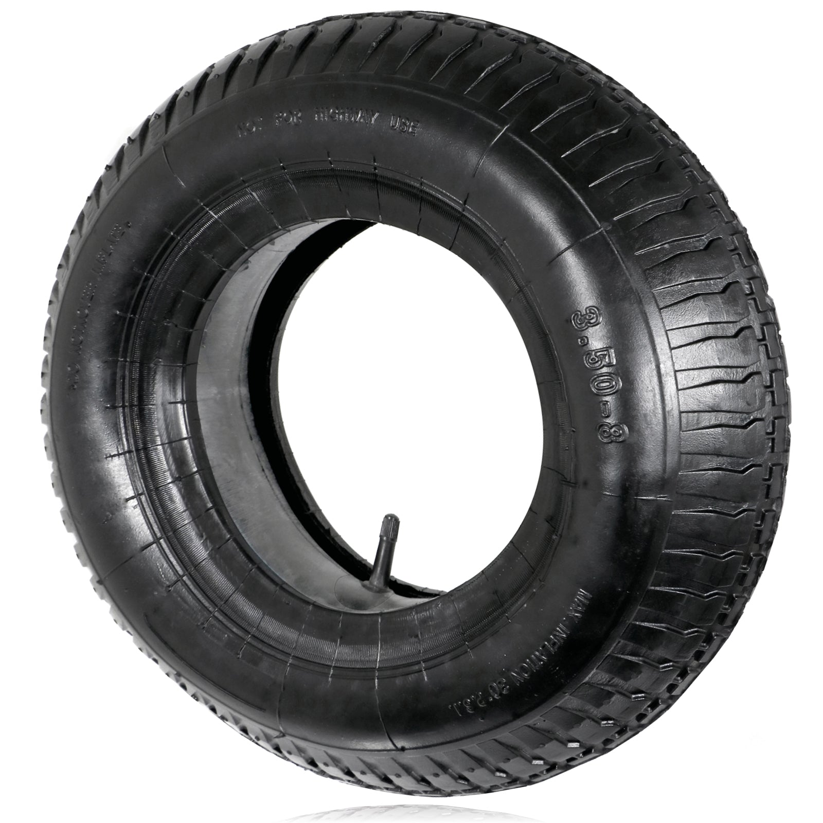 Wheelbarrow Wheel Tyre and Inner Tube - 3.50-8, 35PSi (Pack of 2 Tyres)