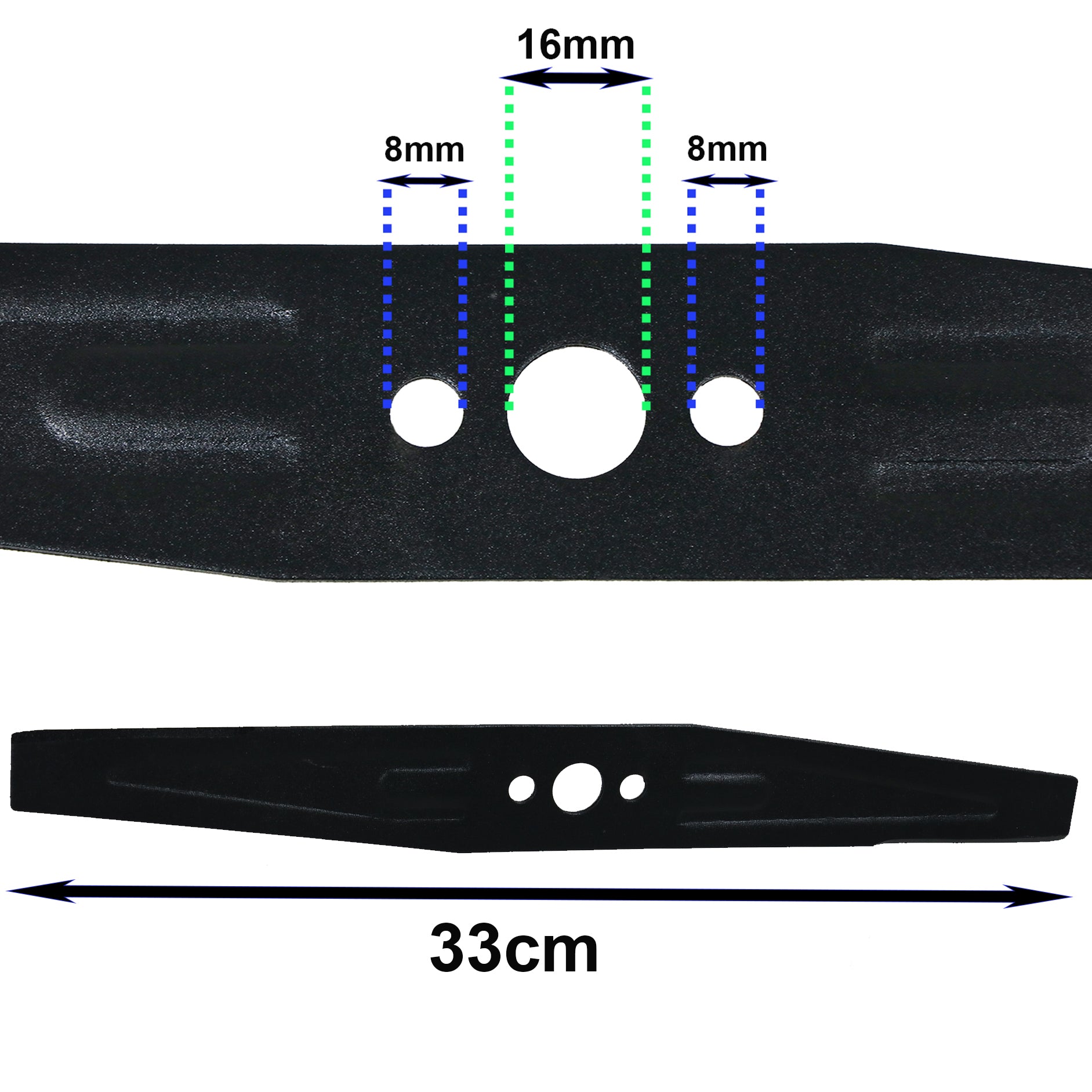 33cm Metal Blade for FLYMO COMPACT EASI GLIDE 330 Lawnmower