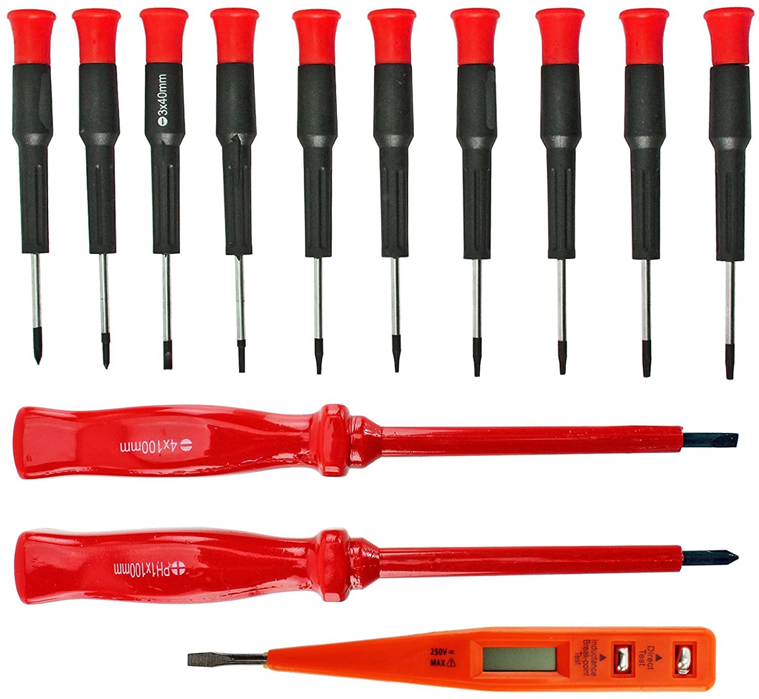 71 Pce Screwdriver Set Bit Insulated Magnetic Extension Bar Phillips Flat Torx