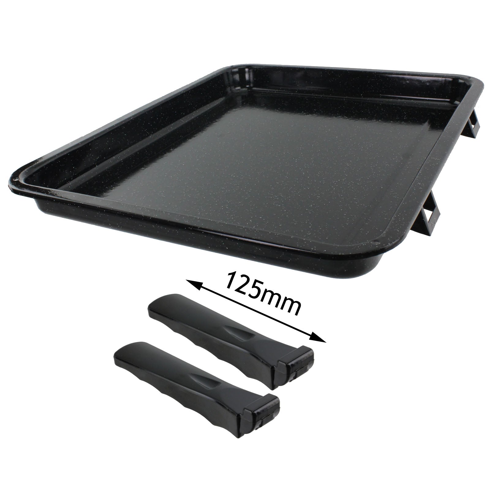 Extra Large Enamel Grill Tray & Rack for BELLING Oven Cooker (370 x 440mm)