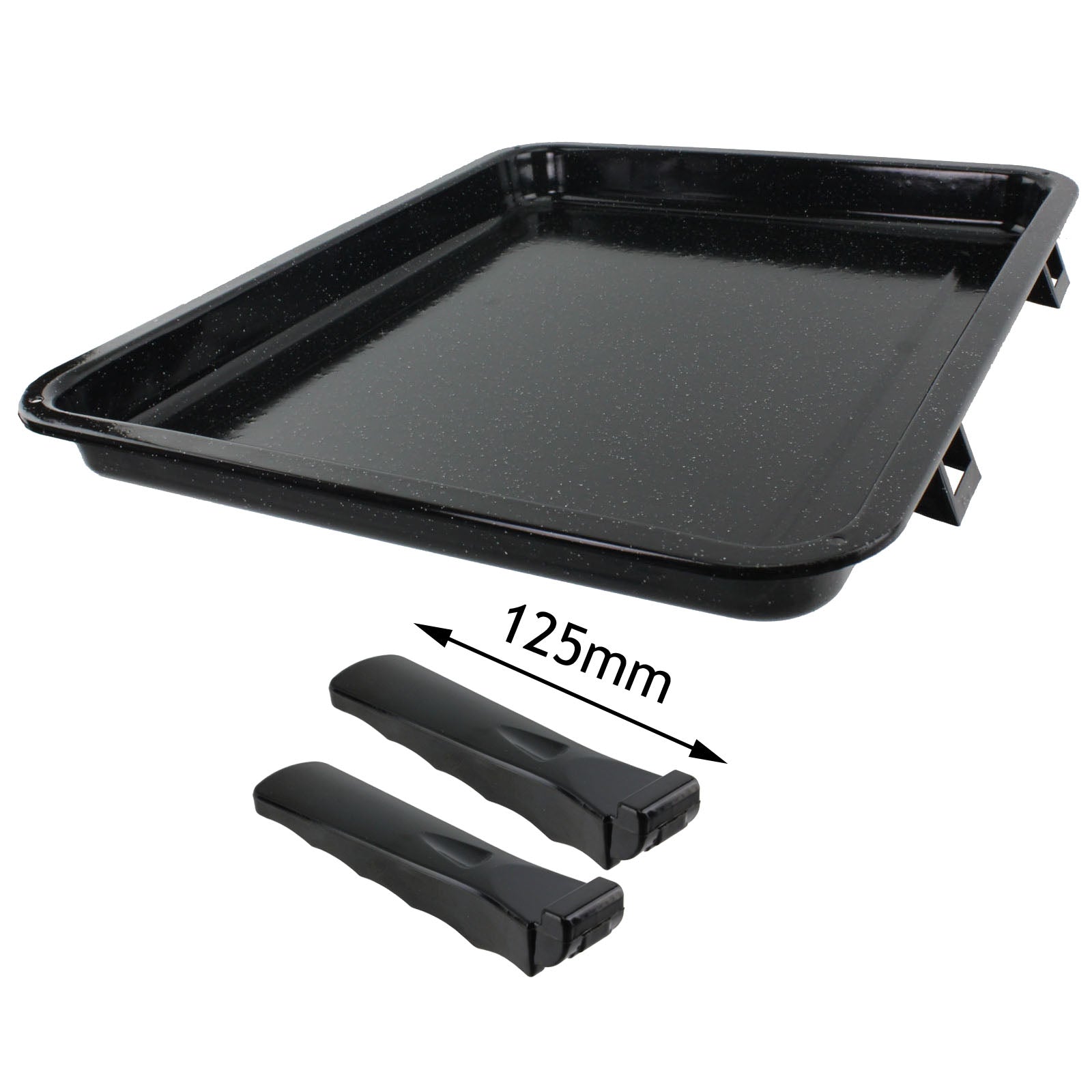 Cooker Oven Grill Pan Tray With Rack & Handle For CDA 380mm X 270mm