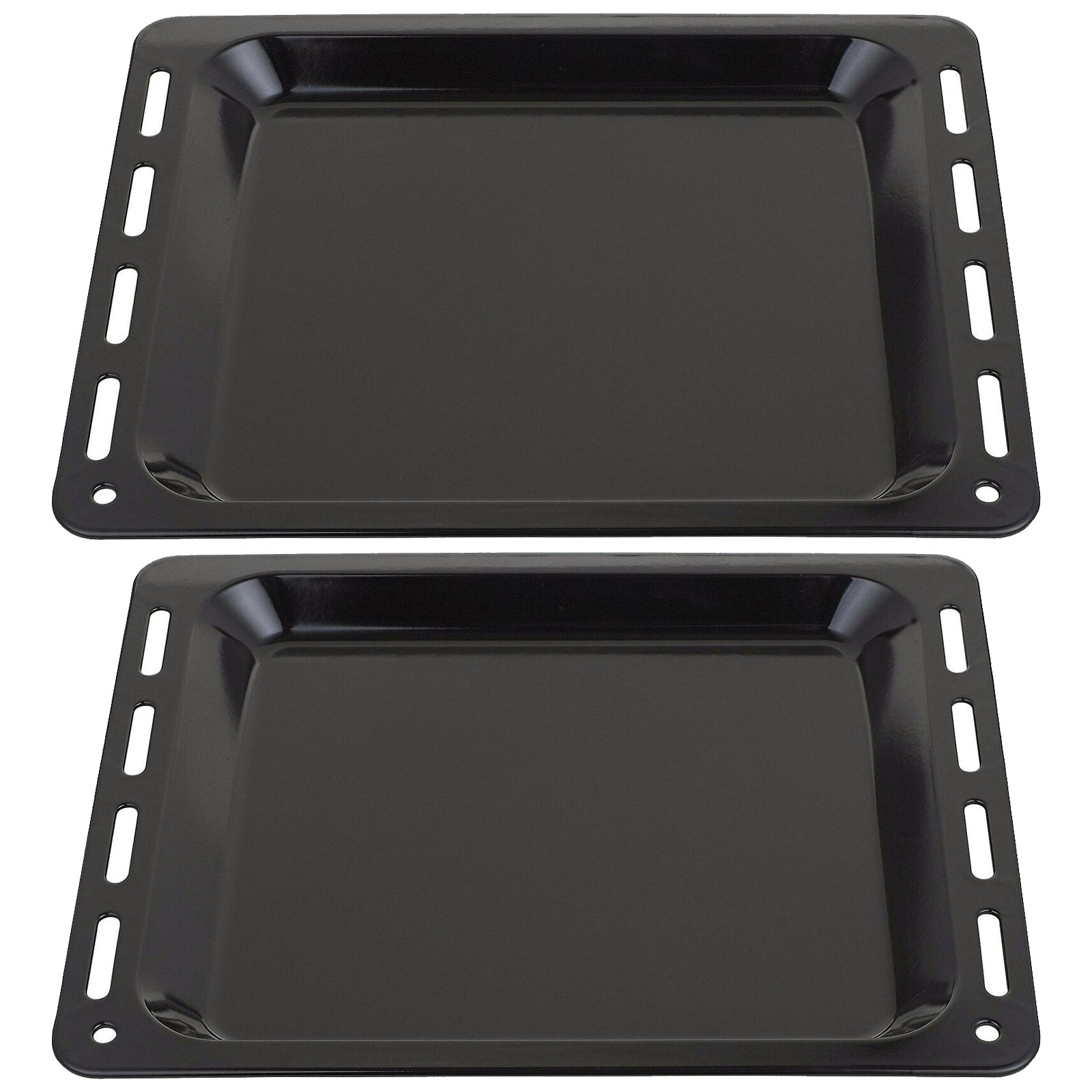 Baking Tray Enamelled Pan for SMEG Oven Cooker (448mm x 360mm x 25mm, Pack of 2)