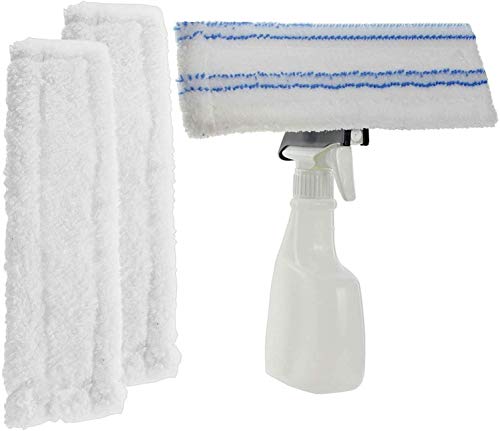 Window Cleaning Spray Bottle Kit Spray Bottle + 3 x Microfibre Pads.