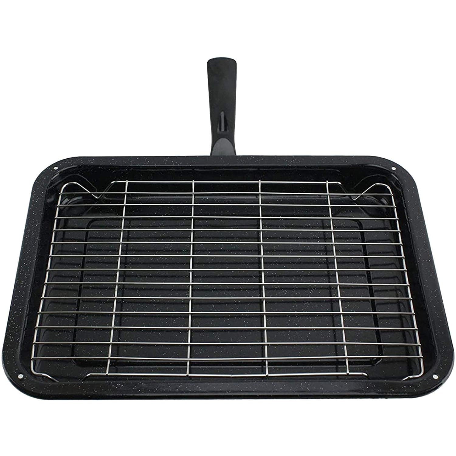 Small Grill Pan + Rack + Detachable Handle for HOTPOINT Oven Cooker