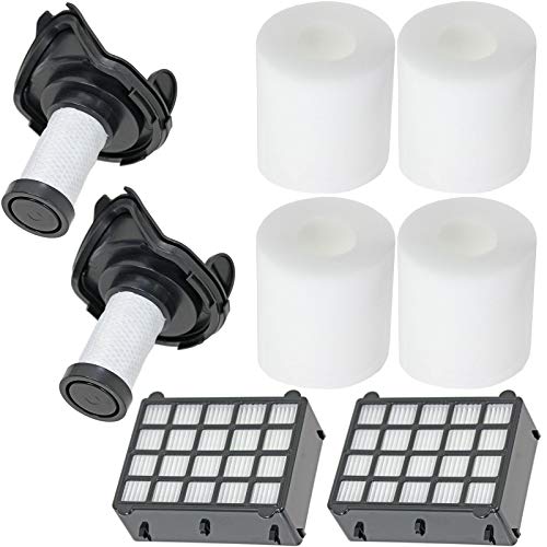 Filter Kit Compatible with Shark DuoClean HV390 HV391 HV392 HV394Q Vacuum Cleaner (4 Foam + 2 Pre -Motor Filters)