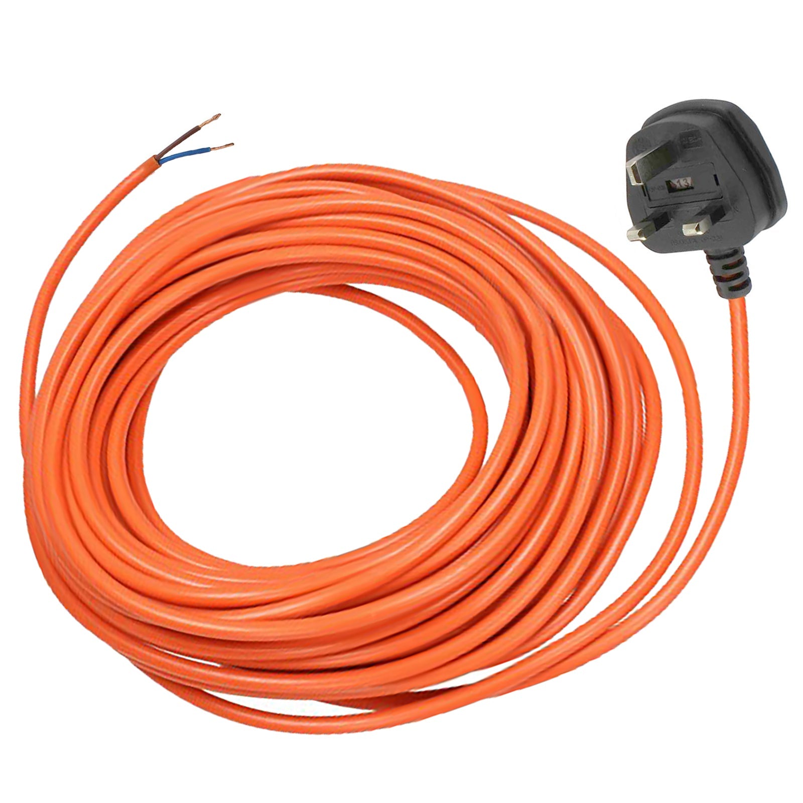 12m Power Cable For Flymo Turbo Lite 330 Lawnmower Extra Long Lead with Plug