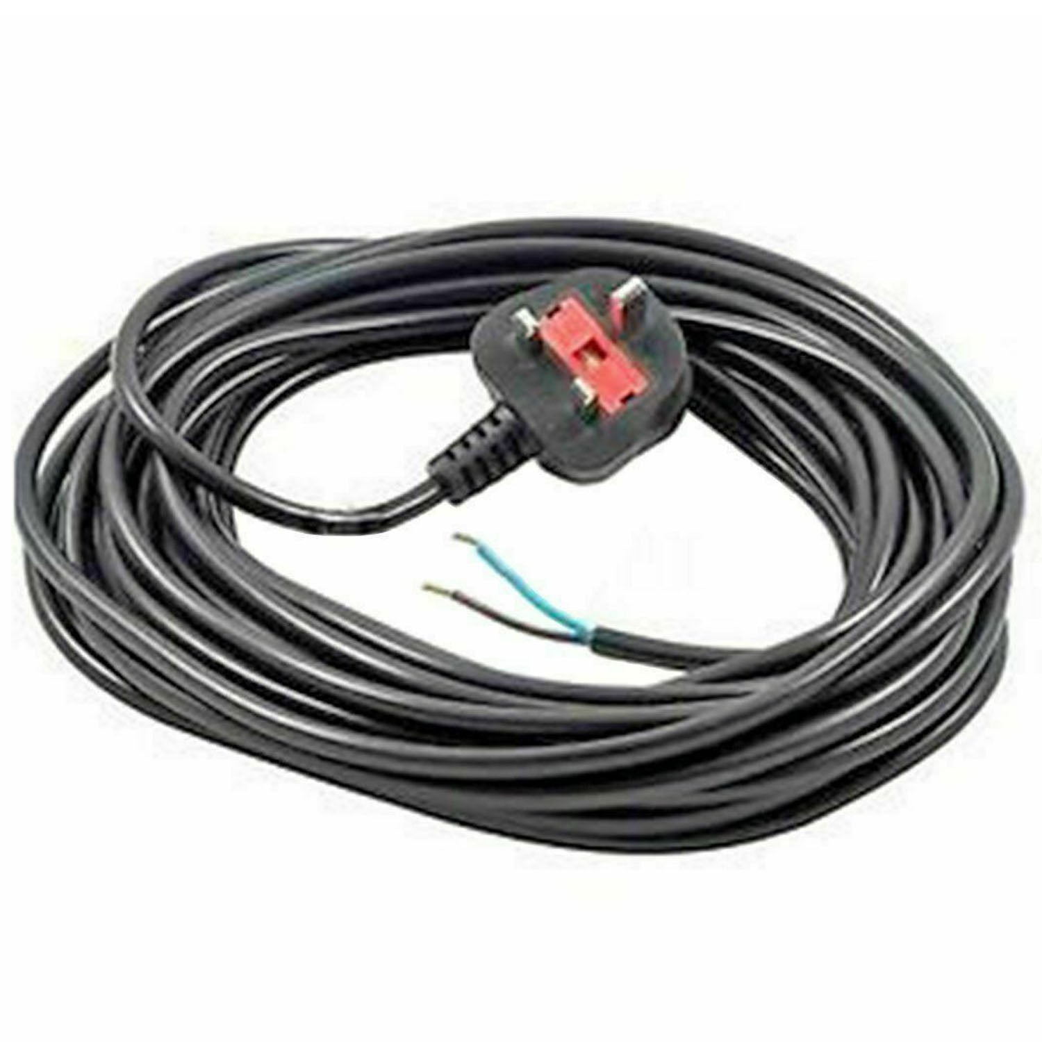 Power Cable for Numatic Henry Hetty Vacuum Cleaner Mains Power Lead (UK Plug, Black, 8.4m)