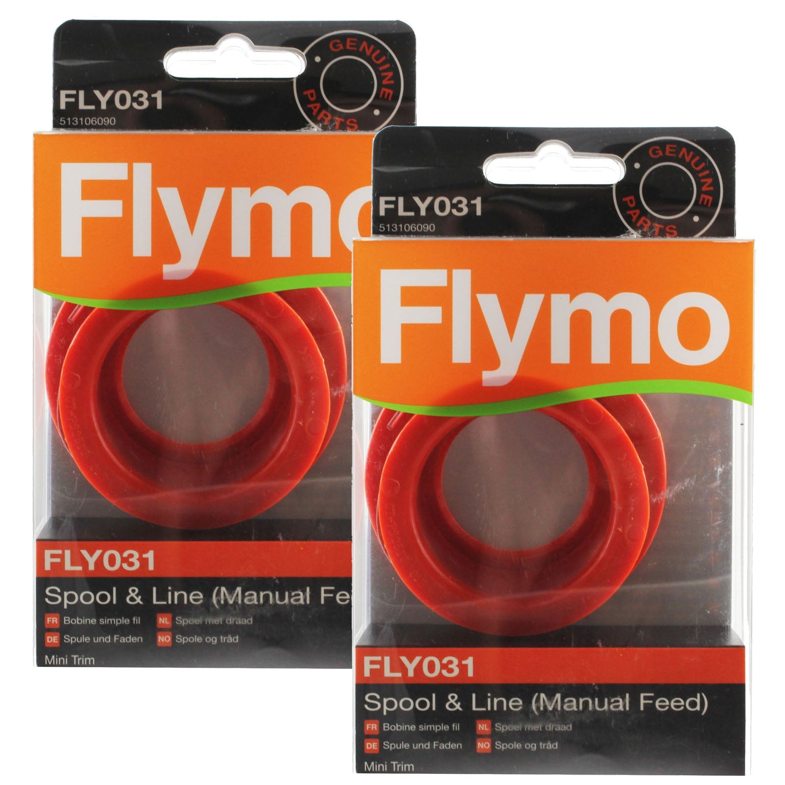 Flymo Strimmer Trimmer Mini Trim ET21 MT21 Spool and Line FLY031 x 2