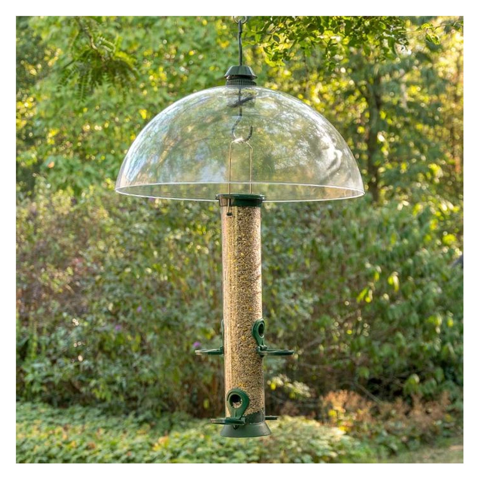 Squirrel Baffle Dome Adjustable Hook Wild Bird Feeder Hanging Guard 40cm SPARES2GO