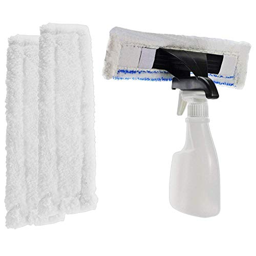 Window Cleaning Spray Bottle Kit Spray Bottle + 3 x Microfibre Pads