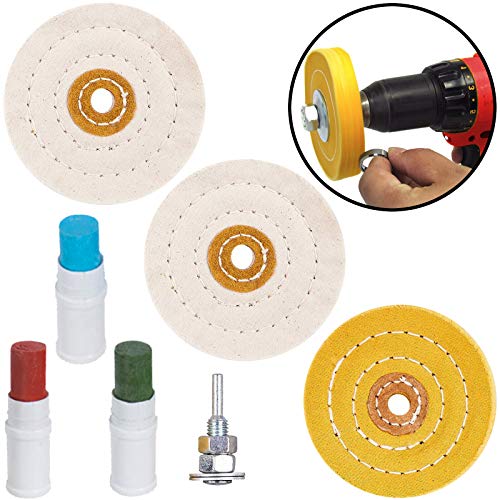 Metal Cleaning, Polishing & Buffing Kit for Drill (7 Pieces)