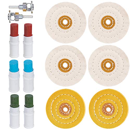 Metal Cleaning, Polishing & Buffing Kit for Drill (14 Pieces)