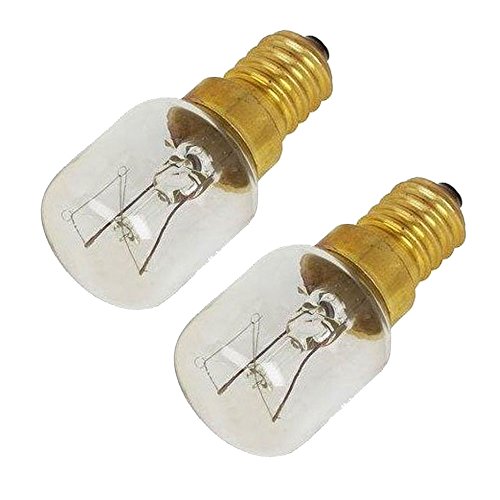 Pygmy Light Bulb Lamp for Fagor Oven Cooker Pack of 2 (15w, SES, E14)