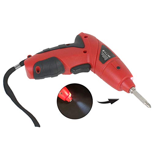 SPARES2GO 4.8v Cordless Rechargeable Electric Screwdriver Combi Drill & Bit Set