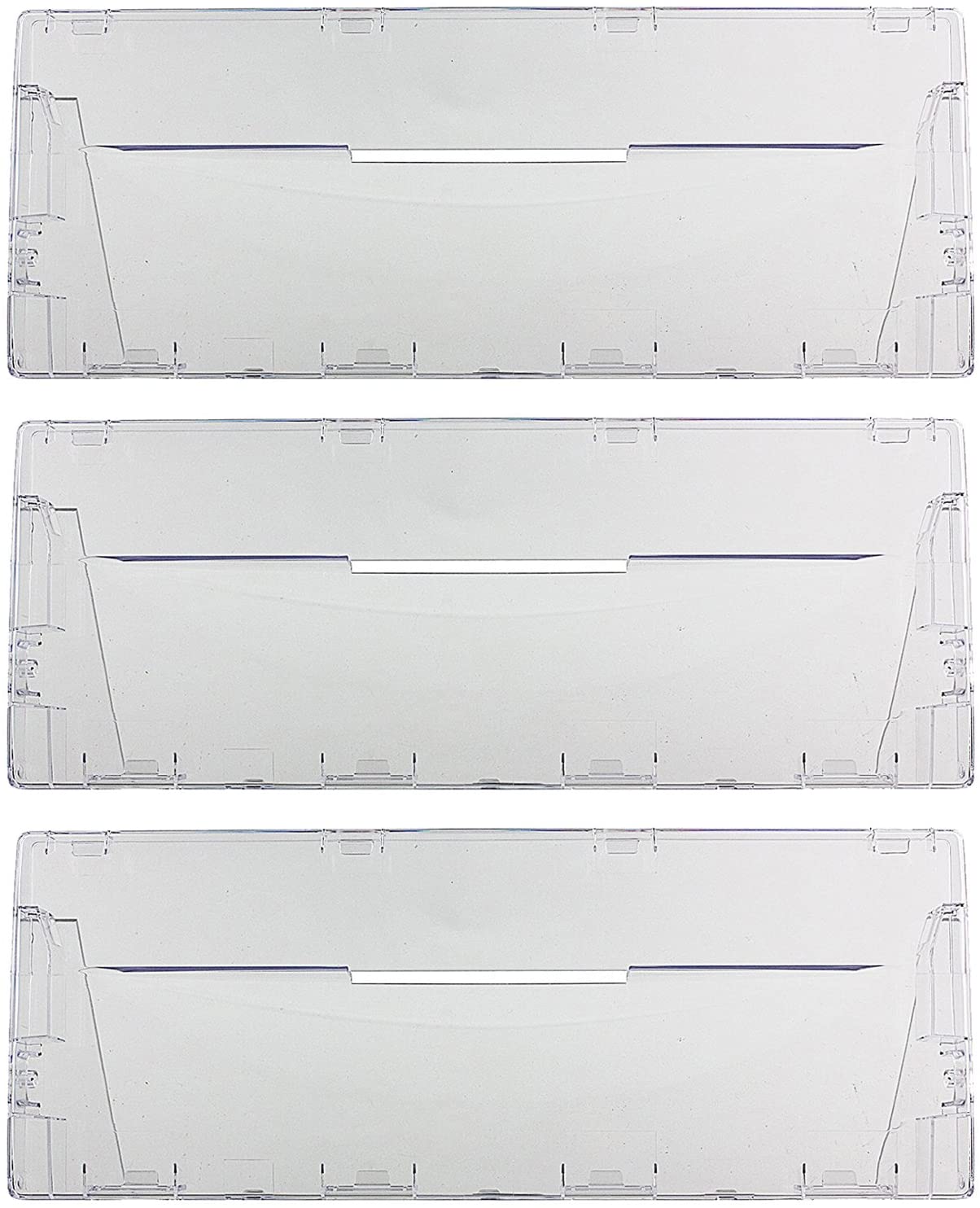 Plastic Drawer Flap Front Handle for INDESIT Fridge Freezer (Pack of 3)