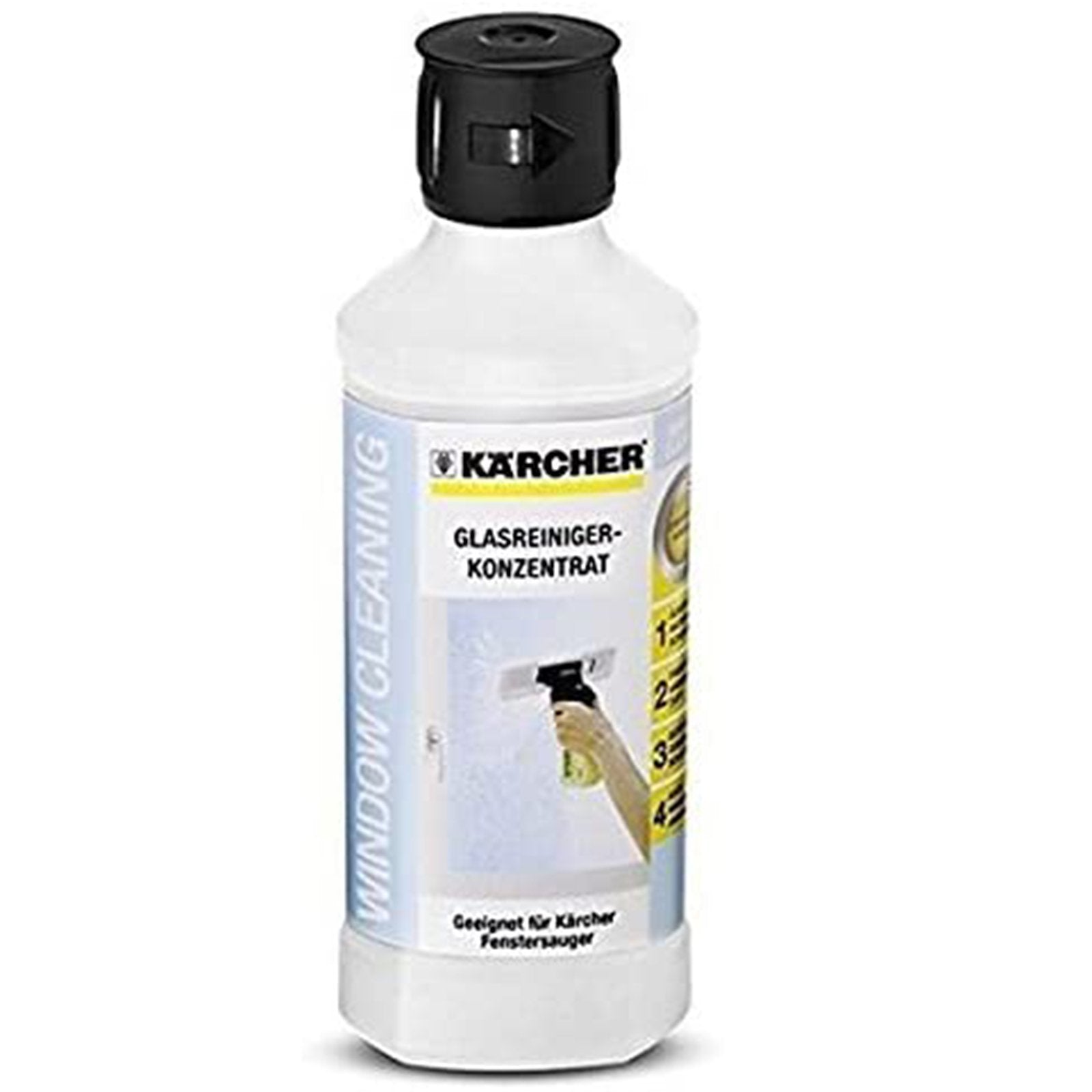 Cloth Pads + Cleaning Fluid for KARCHER Window Vac Vacuum - 4 x Pads + 500ml