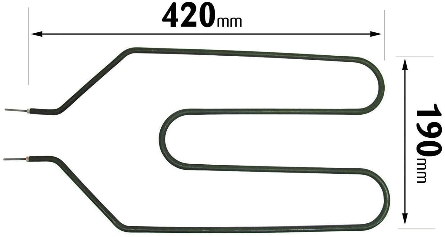 Heater Element for SUNHOUSE Night Storage Heaters (850W, Crank Neck, 2 Pin) Pack of 3