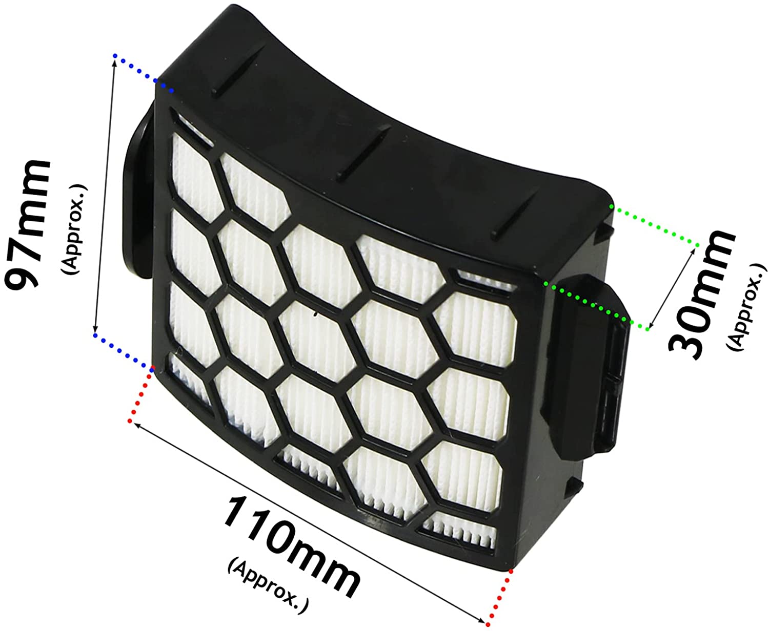 Filters for SHARK NV602 NV602UKT Lift-Away NV702 NV702UK Duoclean Vacuum Filter (3 of Each)