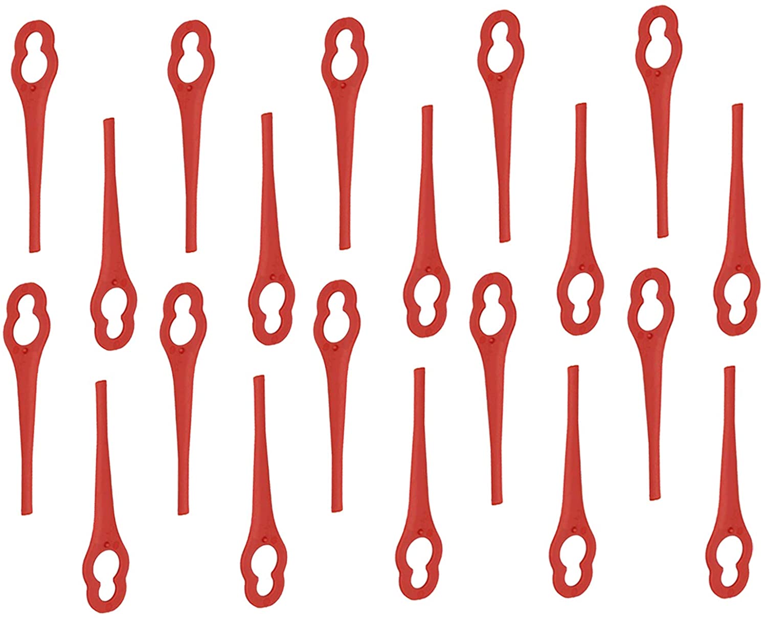 Red Plastic Blades for BOSCH ART26 ACCUTRIM EASYTRIM Strimmer Trimmer x 40