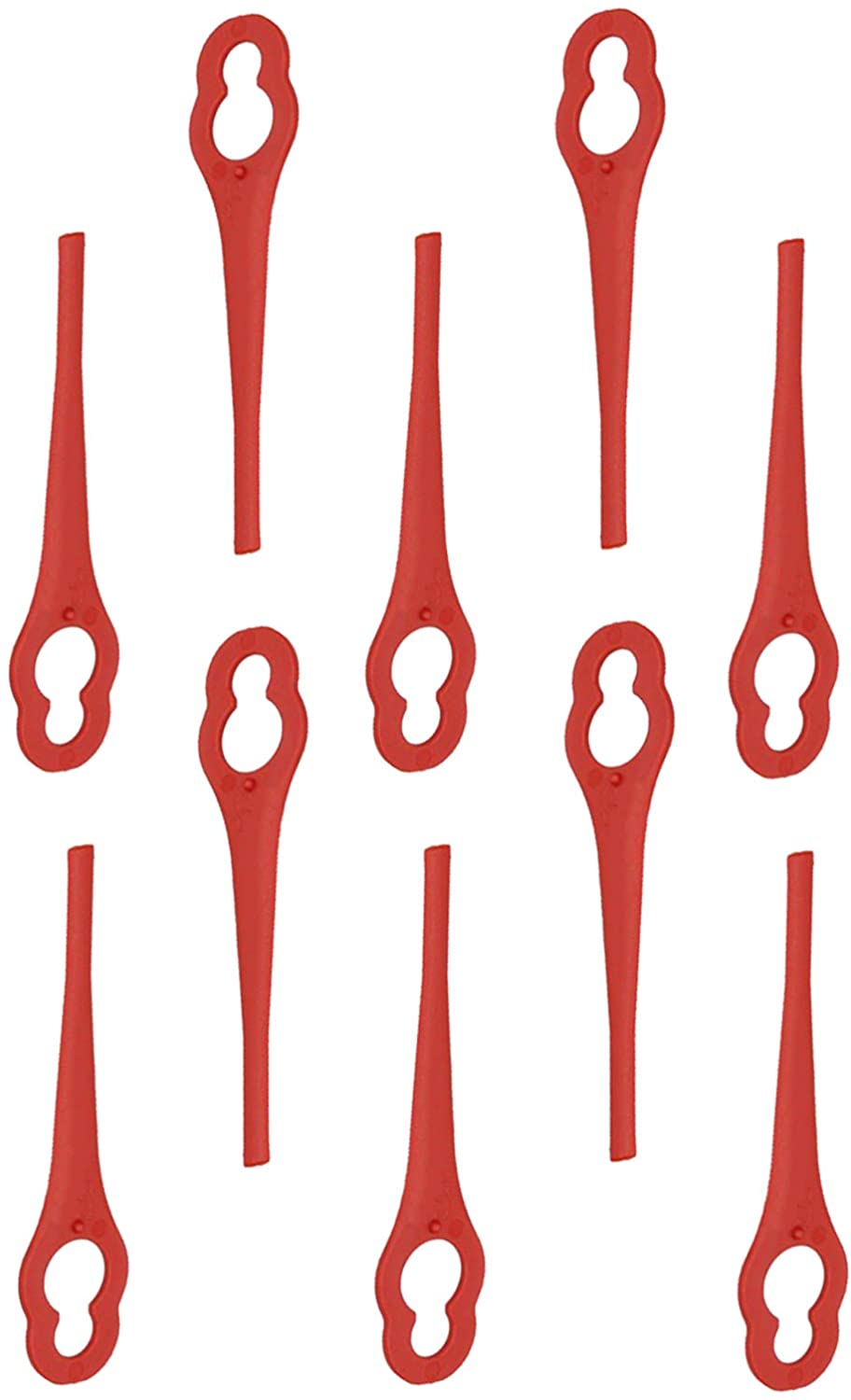 Red Plastic Blades for MAC ALLISTER MGT18 18V LI CORDLESS Strimmer Trimmer x 20