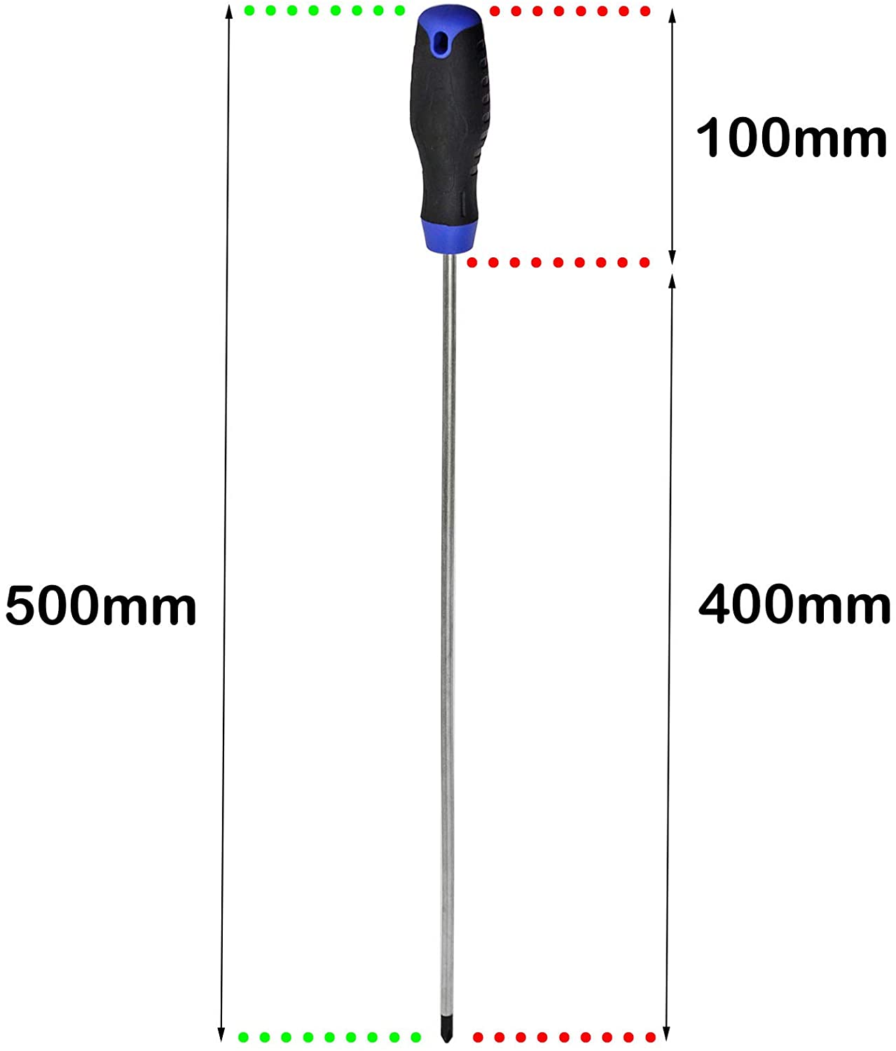 Screwdriver Set Extra Long Reach CRV Magnetic Tip Star Torx, Phillips (7 Piece 360 / 400mm)