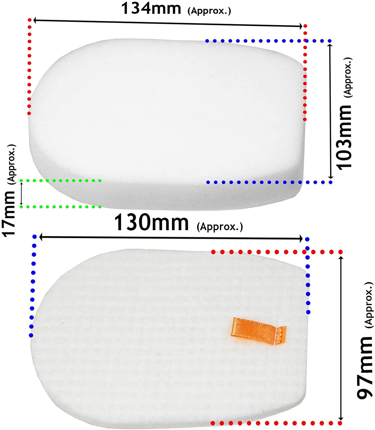 Filters for SHARK IZ251 IZ201 IZ202SM IZ201ME IZD260CN Cordless Vacuum Filter x 4