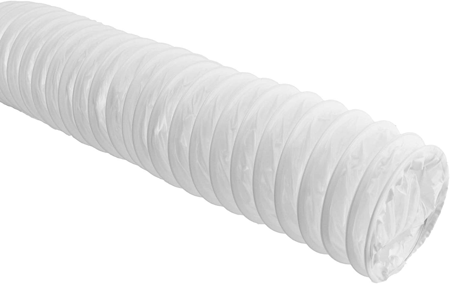 Universal Tumble Dryer Extra Long Vent Hose & Screw Clip Kit (6 Metre, 100mm Diameter)