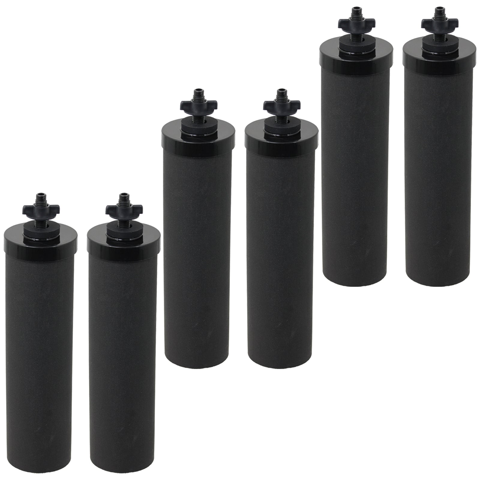 Water Filter Element for BERKEY Purification System Cartridge Filters Black x 6