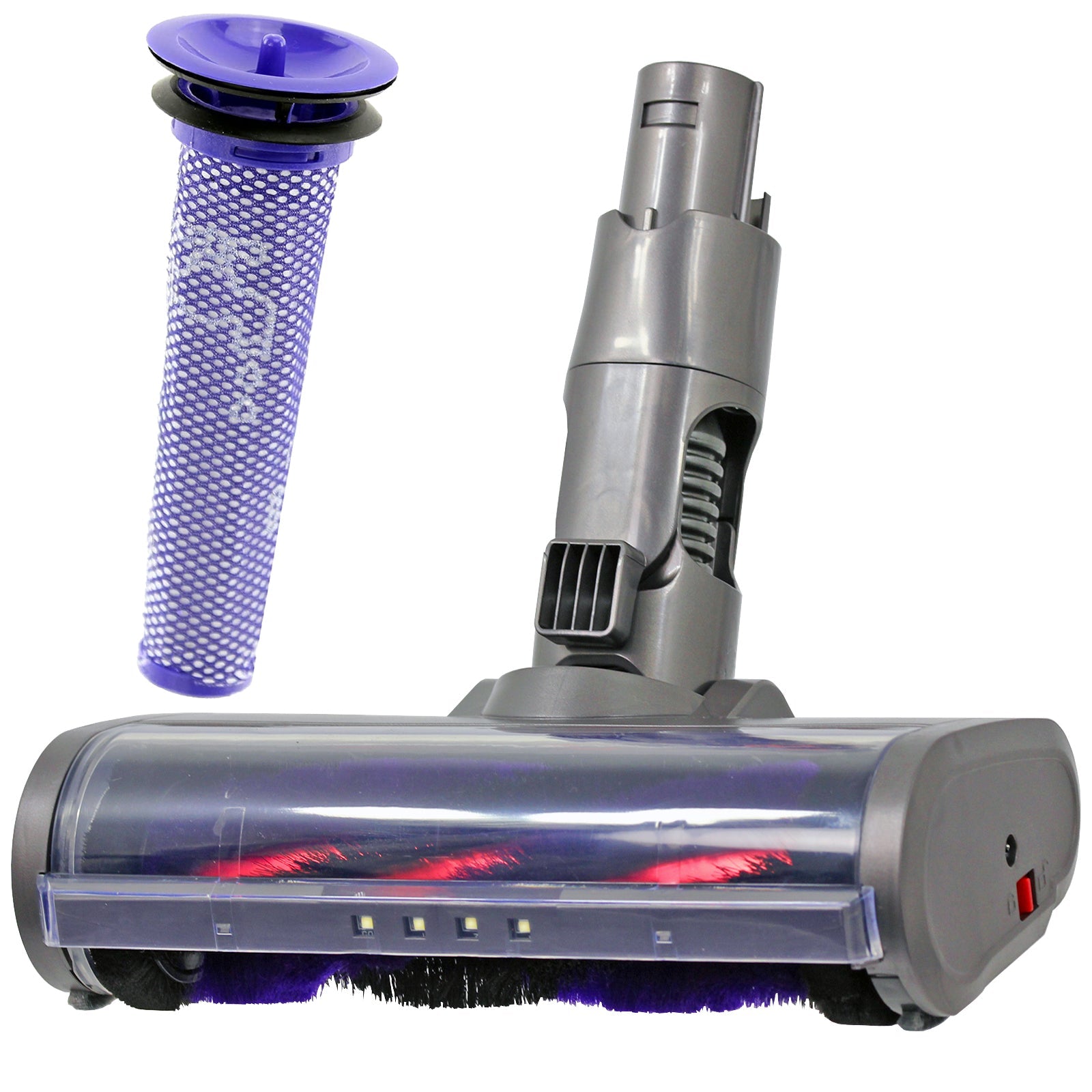 Carbon Fibre Motorhead Floor Tool + Pre-Motor Filter for DYSON V6 SV03 Vacuum Cleaner