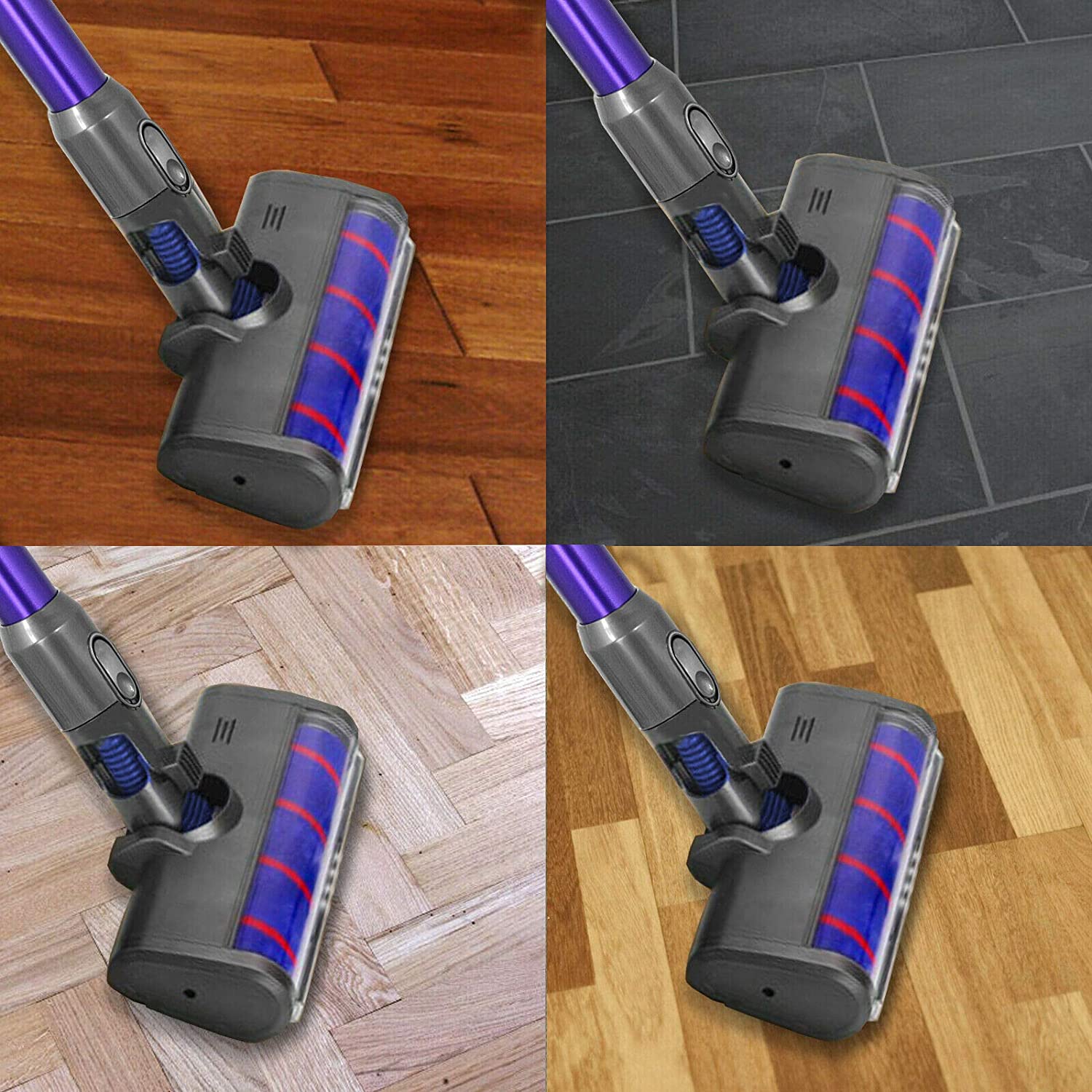 Soft Roller Brush Head Hard Floor Tool, Mini Turbine Tool + Filter for DYSON DC58 DC62 Vacuum Cleaner