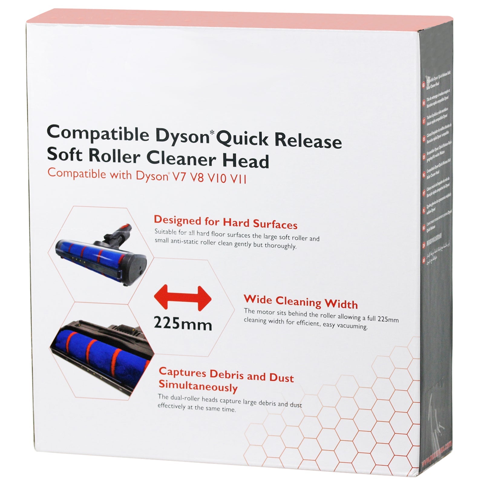 Soft Roller Brush Head Hard Floor Turbine Tool Compatible with Dyson V10 SV12 Vacuum Cleaner