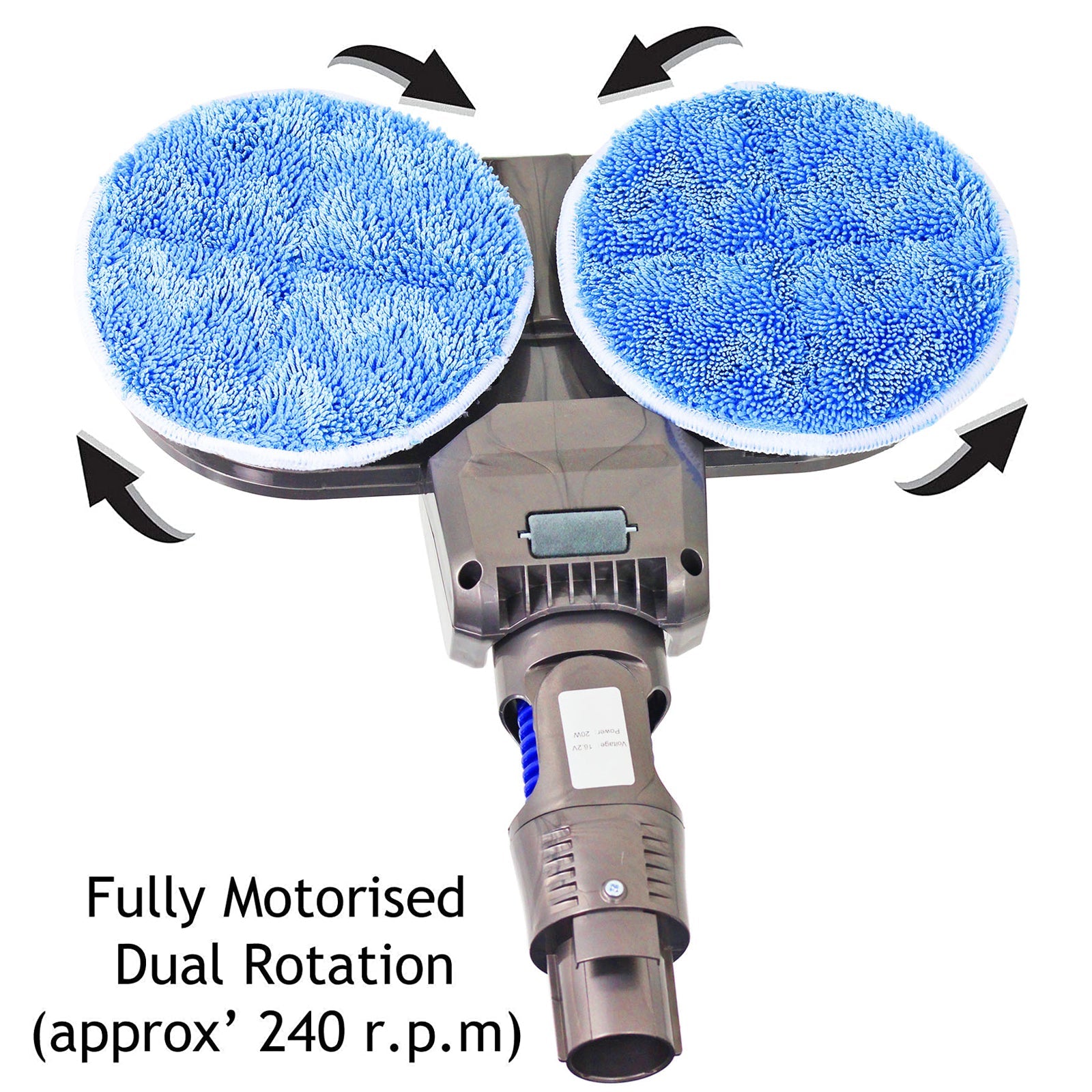 Hard Floor Surface Polisher Scrubbing Cleaning Mop Tool for Dyson DC58 DC62 Vacuum Cleaner