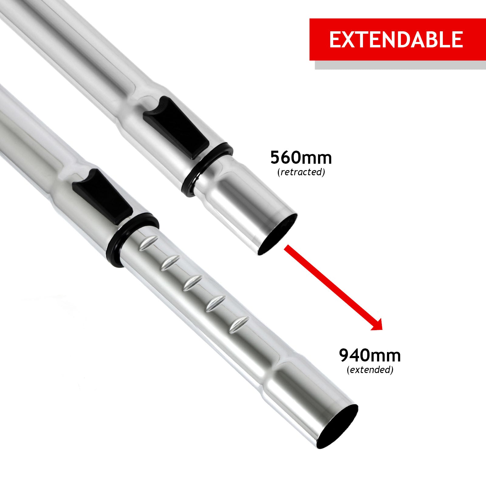 Telescopic Extension Rod + Tool Kit compatible with RUSSELL HOBBS Vacuum (35mm)